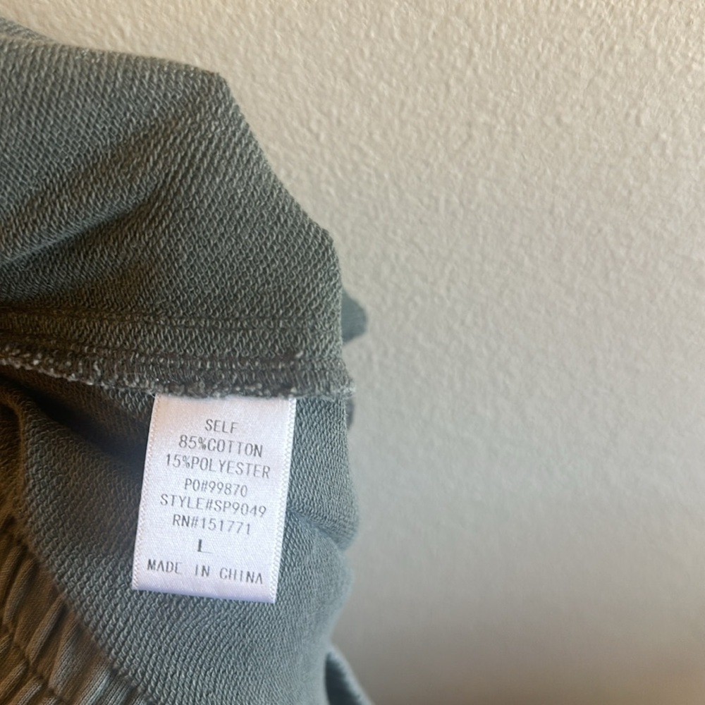 Lelis Collection Cargo Pants Pull On Charcoal Wide Leg Womens Size Large - Picture 10 of 12